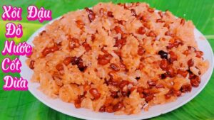 Cách làm xôi đậu đỏ cúng ông bà tổ tiên ngày rằm trung thu