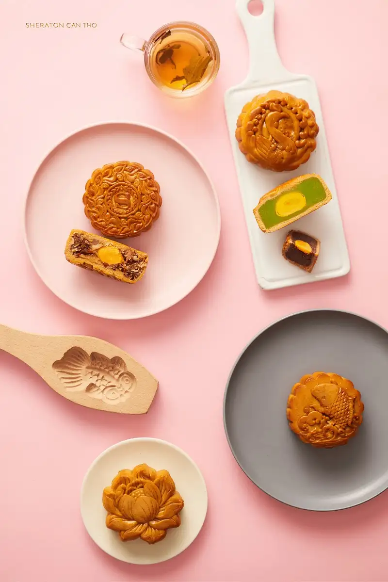Bánh trung thu khách sạn Sheraton Cần Thơ lần đầu ra mắt bộ sưu tập Thu Nguyệt 2023