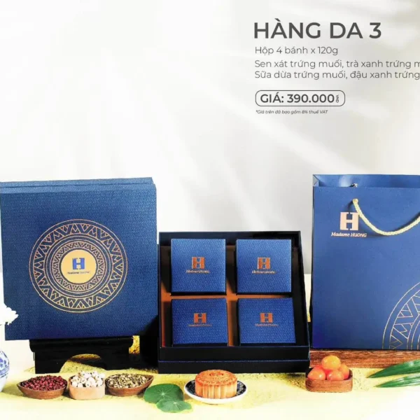 Bánh trung thu Madame Hương 2024 hộp Hàng Da 3