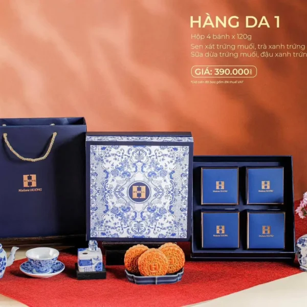Bánh trung thu Madame Hương 2024 hộp Hàng Da 1