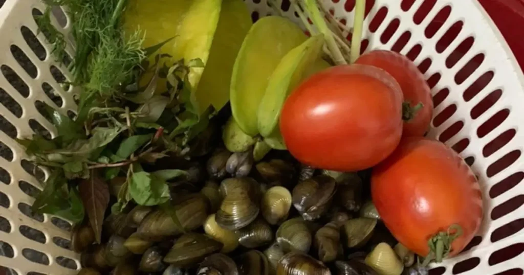 Cách làm canh hến nấu khế chua ngon quên lối về