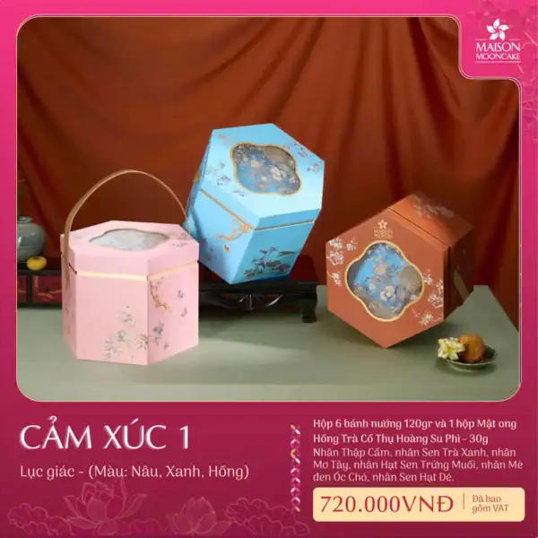 Bánh trung thu Maison 2025 hộp Cảm Xúc 1