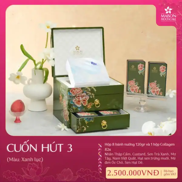 Bánh trung thu Maison 2025 hộp Cuốn Hút 3
