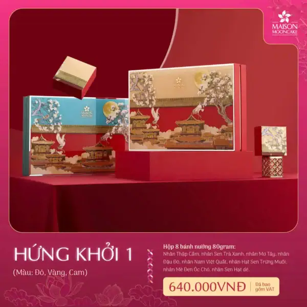 Bánh trung thu Maison 2025 hộp Hứng Khởi 1