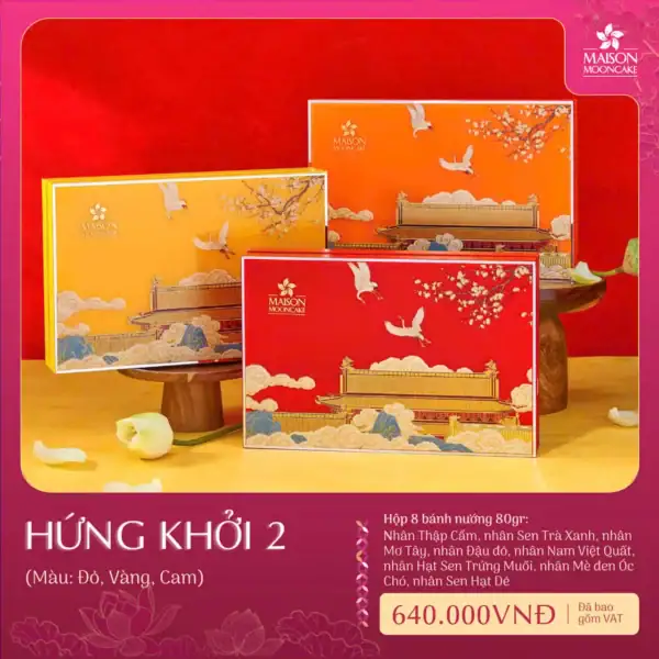 Bánh trung thu Maison 2025 hộp Hứng Khởi 2
