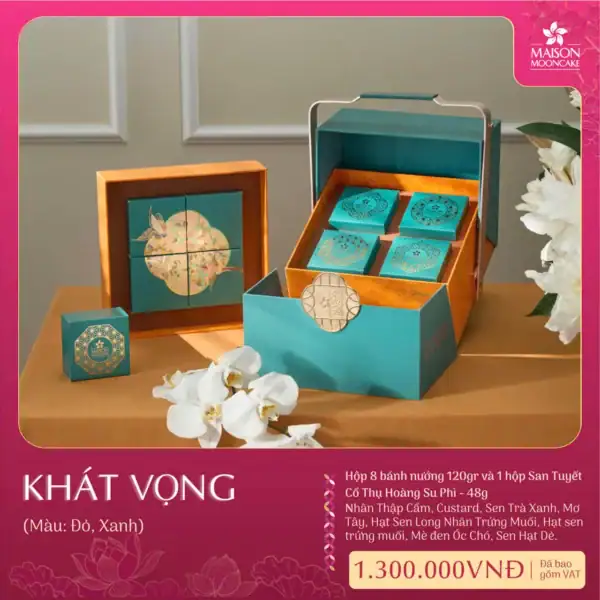 Bánh trung thu Maison hộp Khát Vọng 2025