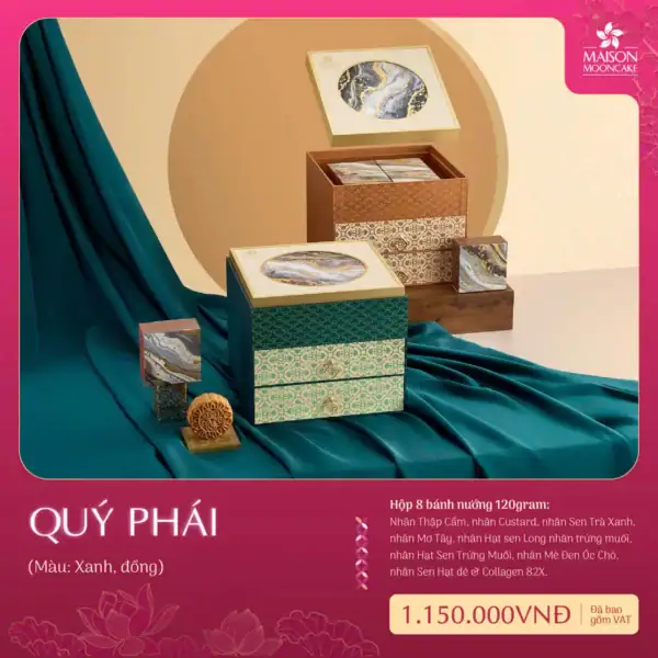 Bánh trung thu Maison hộp Quý Phái 2025