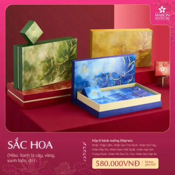 Bánh trung thu Maison hộp Sắc Hoa 2025 (2)