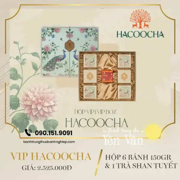 Bánh trung thu Pan Pacific Hà Nội 2025 hộp VIP Hacoocha (1)