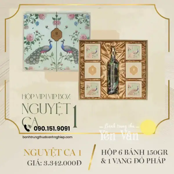 Bánh trung thu khách sạn Pan Pacific 2025 hộp Nguyệt Ca