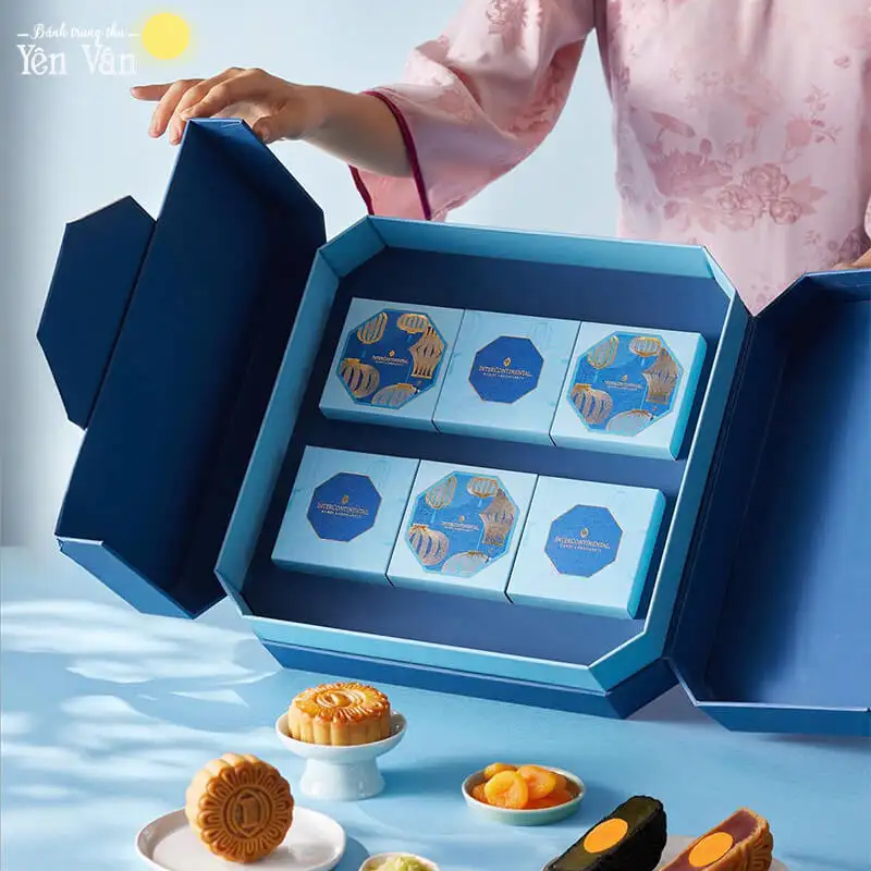 banh trung thu intercon hop 6 banh 1 1 Bánh trung thu InterContinental 2025 hộp truyền thống 6 bánh