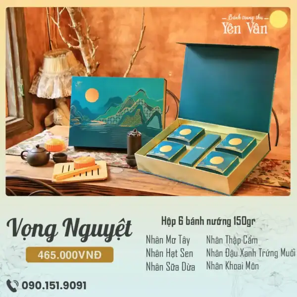 Bánh trung thu Yên Vân hộp Vọng Nguyệt 2025